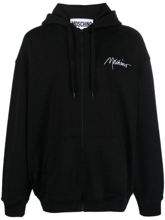 Moschino Hoodie met logoprint - Zwart