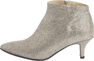 L'Arianna Heeled Boots, female, Gray, Size: 10 1/2 US Grey Suede Ankle Boot