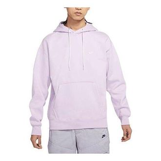 Nike Mens Nike Logo Embroidered Solid Color Fleece Lined Casual Purple DA0316-530