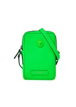 Versace Green Medusa Biggie Crossbody Bag