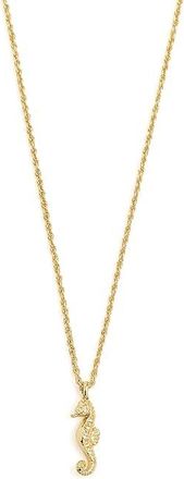 Kendra Scott Seahorse Short Pendant Womens Necklace Womens Necklace Gold Gold, Brass
