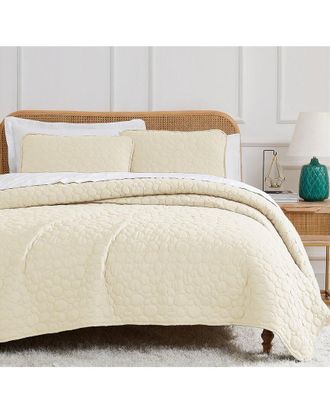 Southshore Fine Linens Pebbles Quilt And Sham Set