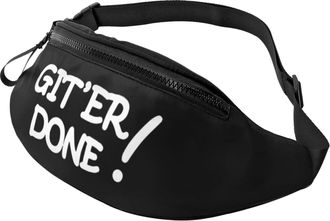 Generic Get Er Done Waist Pack Chest Bag Unisex Waistpacks For Jogging Outdoors Travel 14X35Cm