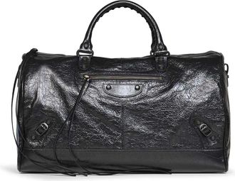 Balenciaga Le City Boston Large - Heren - Tassen - Zwart - Maat: ONE Size Katoen