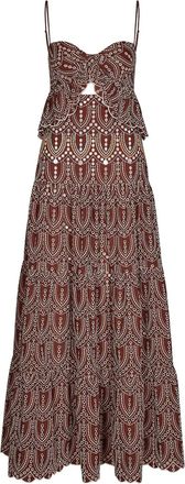 Johanna Ortiz Entre Flechas embroidered-details maxi dress