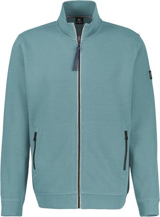 Lerros Sweatjacke LERROS Sweatjacke aus weichem Baumwollmischgewebe, Herren, Gr. 4XL, arctic blau, 90% Baumwolle, 10% Polyester, Sweatjacken Sweatjacke
