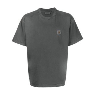 Carhartt Work in Progress Carhartt Wip, T-Shirts, male, Black, Size: XL Logo cotton t-shirt