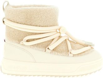 Moncler Beige Ankle Boots