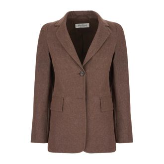 Max Mara Blazers, female, Brown, XL, Stylish Jackets and Vests Collection