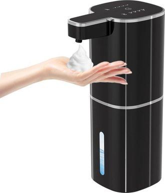 OEM Dispensador De Jab&oacute;n Espumoso Sin Contacto Negro - 420 Ml, 4 Niveles Ajustables, Recargable Por Usb Para Ba&ntilde;o, Cocina, Escuela