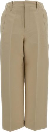 Jacquemus Mid-Rise Cropped Trousers with Signature J Loop