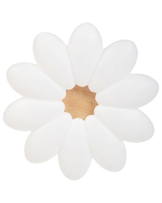 Beliani L&aacute;mpara led de techo flor blanco