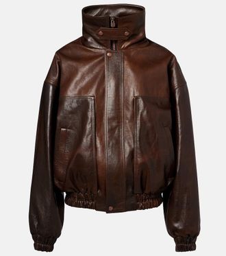 Magda Butrym Bomber oversize in pelle