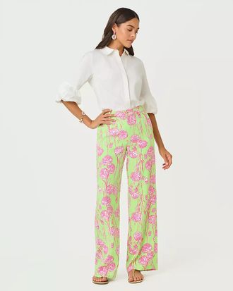 Lilly Pulitzer 32 Katerini High Rise Palazzo Pant