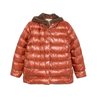 Herno Glossy Quilted Hooded Jacket - female - Herno - Winter Jackets - Red - M - Jackets