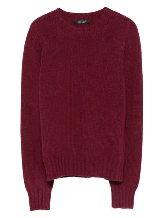 Aragona round-neck cashmere sweater - women - Cashmere - 38 - Red