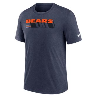 Nike Chicago Bears Long Pass Nike Mens NFL T-Shirt in Blue | NJFDEX527Q-KZQ