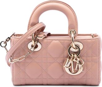 Dior Pre-owned Dior Micro Lambskin Cannage Lady D Joy Satchel Ladies VSLFLUR4HERCCT38