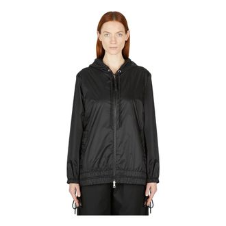 Moncler Light Jackets, female, Black, Size: XL Pointu Jacket