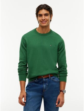 Tommy Hilfiger Mens Classic Crewneck Sweater - Deep Evergreen - XXXL