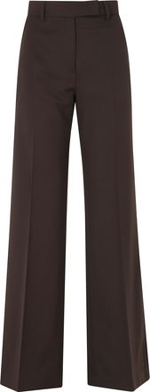 Seventy Brown Straight-Leg Wool-Blend Formal Pants