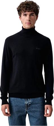 Guess Nigel Turtleneck - Heren - Truien - Blauw - Maat: M Zijde