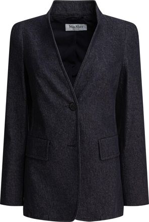 Max Mara Womens Beatrice Jacket - Dark Grey Cotton - Size EU 44 (Womens)