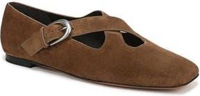 Vince Cici Cross Strap Flat in Elmwood at Nordstrom Rack, Size 6.5