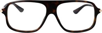 Alexander McQueen Am 0555O Optisch Montuur - Heren - Brillen - Bruin - 57 MM - Accessoires