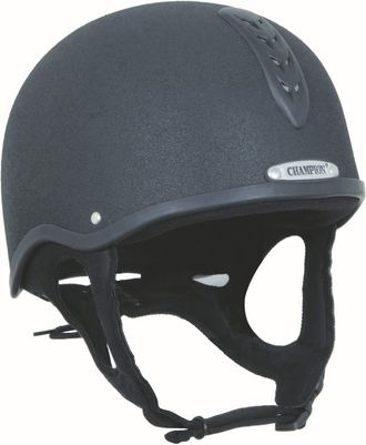 Champion X-Air Plus Horse Riding Hat Skull Helmet Vented PAS015 Black 58cm
