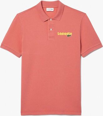 Lacoste Mens Regular Fit L.12.12 Washed Effect Polo Shirt - Red - Size: 44