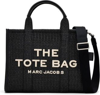 Marc Jacobs The Medium Woven Tote bag - unisex - Polypropylene/Cotton/Cotton/Calf Leather - One Size - Black