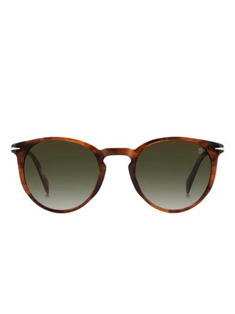 Eyewear by David Beckham round-frame sunglasses - men - Acetate - One Size - Brown