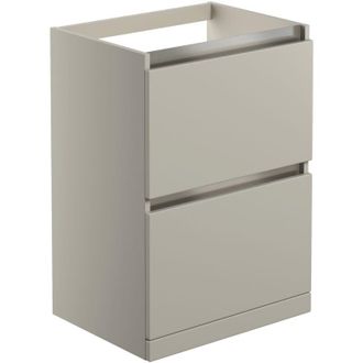 Signature Stockholm Floor Standing 2-Drawer Vanity Unit 600mm Wide - Latte