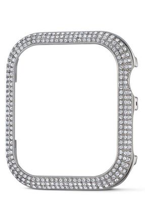 Swarovski Pav&eacute; 40mm Apple Watch Case Attachment in Silver at Nordstrom