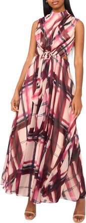 Parker The Evette Mock Neck Evening Dress in Zinfandel at Nordstrom, Size 14