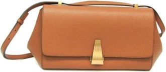 Bottega Veneta Tweedehands leren schoudertassen - Dames - Vintage Schoudertas - Oranje - ONE Size - Leer - Vintage