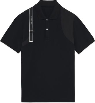 Alexander McQueen HARNESS POLO SHIRT Size: XXL, colour: BLACK