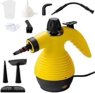 OEM Limpiador A Vapor Port&aacute;til De Mano De 900w-1050w Con Dep&oacute;sito De Agua De 350ml Y Presi&oacute;n De 3 Bares Para El Hogar, El Coche Y El Patio (amarillo)