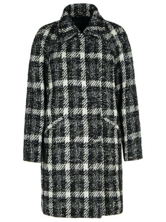 Fay Black Cotton Blend Coat