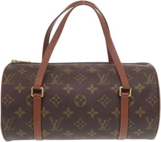 Louis Vuitton Tweedehands Canvas Louis Vuitton tassen - Dames - Vintage Handtas - Bruin - ONE Size - Vintage