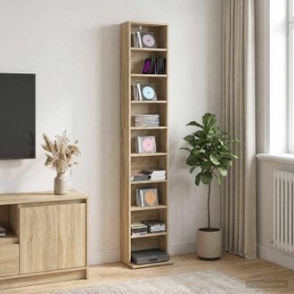 vidaXL Vidaxl Mobile Per Cd Rovere Sonoma 33 X 23,5 X 175 Cm