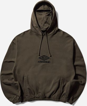 Umbro OG Logo Masked Hoodie Dark Olive
