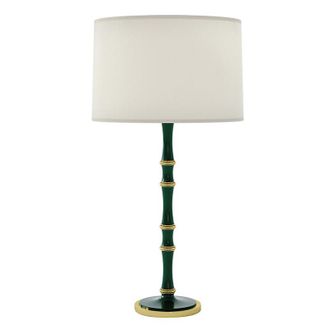 Ballard Designs Iris Table Lamp - Green/Brass - Ballard Designs