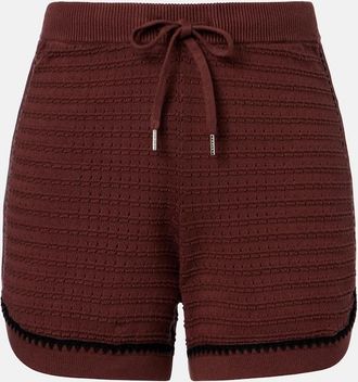 Varley Morden pointelle cotton shorts