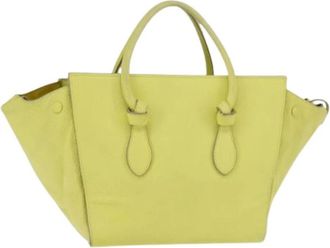 Celine Pre-owned Leren Handtas - Dames - Vintage Handtas - Geel - ONE Size - Leer - Vintage