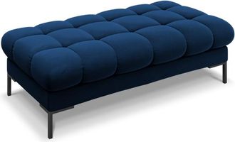 MICADONI Banco 2 plazas de terciopelo azul regio