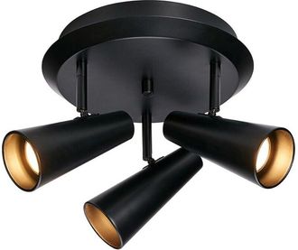 Marksl&ouml;jd Markslojd Crest Foco De Techo 3 Luces Redondo Negro