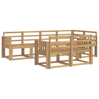 vidaXL Conjunto De Sof&aacute;s De Exterior 7 Uds. Blanco Vidaxl