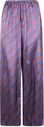 Dries Van Noten Puvis Bis Long 2256 Stripe Printed Trousers
